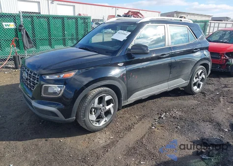 2022 Hyundai Venue Sel из США, поврежденный, VIN KMHRC8A30NU143760